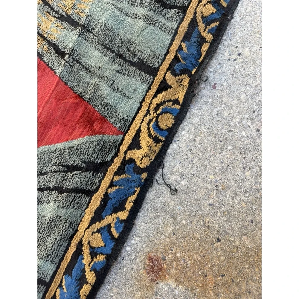 Vintage Persian Oriental Victorian 4x6 Woven  Tapestry Wall Hanging‎ Boho